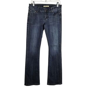 Stetson Hollywood Bootcut Jeans Sz 8 X-Long Blue Western Cowgirl Low Rise